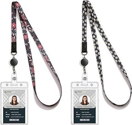 Personalisierte Sublimation Lanyards für Büroanlässe 6 Farbdruckmethode und benutzerdefiniertes Logo
