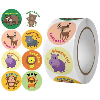 Custom Sticker Ölbeständig niedlicher Regenbogen Danke Sticker für Geschenkdekoration