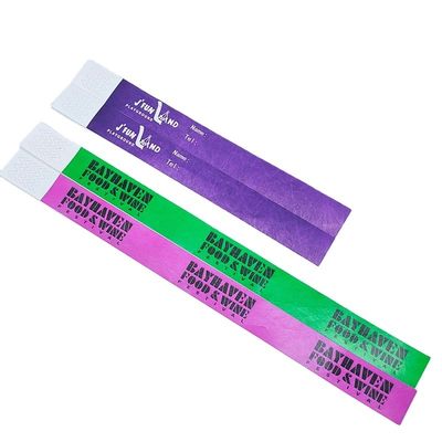 Tyvek-Armbänder für ein einmaliges Erwachsenen- und Kinderpapier-Armband VIP-Veranstaltungen