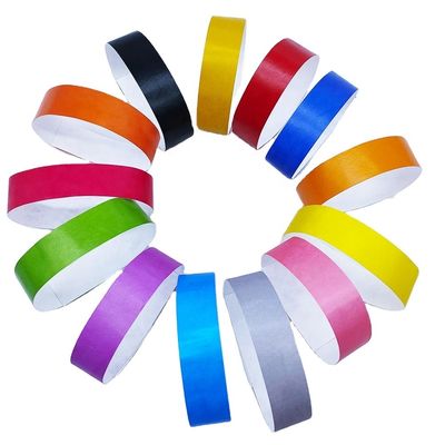 250*25mm/250*19mm Tränenbeständig Wasserdicht DuPont Tyvek Papier Armband für Veranstaltungen
