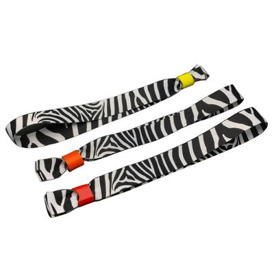 Custom Logo Polyester Armbänder für farbenfrohe Veranstaltung Party Festival in verschiedenen Farben