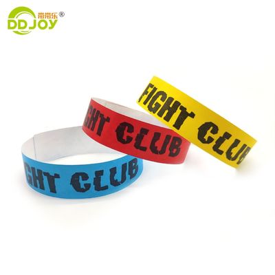 Benutzerdefiniertes Logo Wasserdichtes Tyvek Band Seriennummer Armband für Eventmanagement