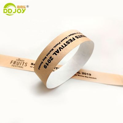 Benutzerdefiniertes Logo Wasserdichtes Tyvek Band Seriennummer Armband für Eventmanagement
