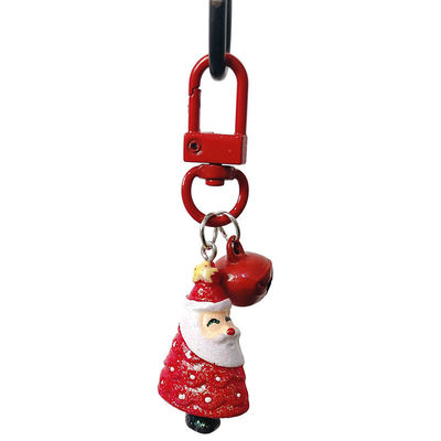 Zeichentrickfilm Weihnachtsmann Weihnachtsbaum Glocke Schlüsselbund Rucksack Handy Anhänger Ornament