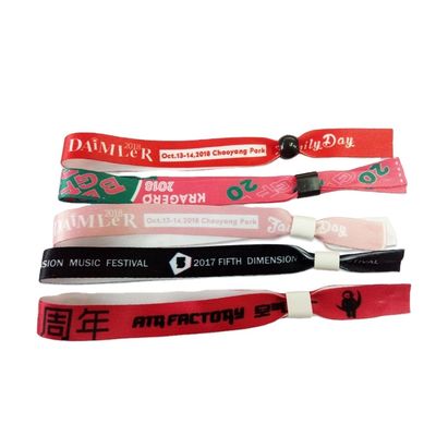 Benutzungsszenarien Personalisierte Satingewebe Armbänder für Veranstaltungen Festivals Partys und mehr