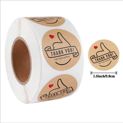 Cartoon Sticker mit Herzen 1,5&quot; 500 Etiketten pro Rolle