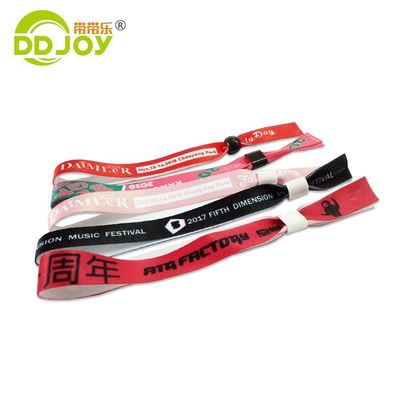 2024 Festival Veranstaltungen Custom Gewebtes Armband für unbegrenzte Nutzungsszenarien und Custom Logo
