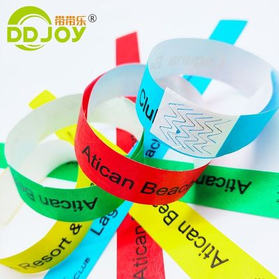 Custom Armband für Feiertage Wasserdicht Einwegpapier Tyvek Armband DDJOY