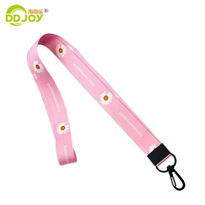 Wärmeübertragungsdruck Flat Polyester Einzel-Custom Sublimation Lanyards mit Logo