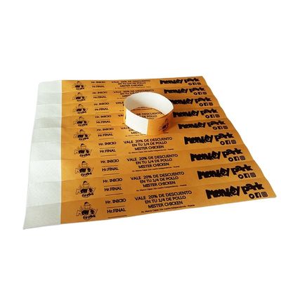Einfarbiger Druck Tyvek Papier Armbänder für Party Festival Club School Park DDJOY-TW019