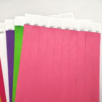 TYK1056D chinesisches Jahr OEM angepasstes Tyvek-Papier-Armband mit gedruckter Technik