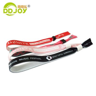350*15mm Stoff Armbänder Custom Logo für Urlaub Dekoration und Geschenke Öko-freundlich