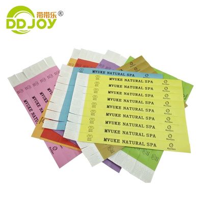 Personalisierte 3/4 Zoll Papier Armbänder in fester Farbe für VIP Club Eintritt bei Veranstaltungen