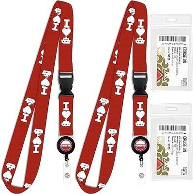 Druckmethode Custom Design Rundes Nylon Lanyard mit Logo Büro Schlüsselschnur Abzeichenhalter