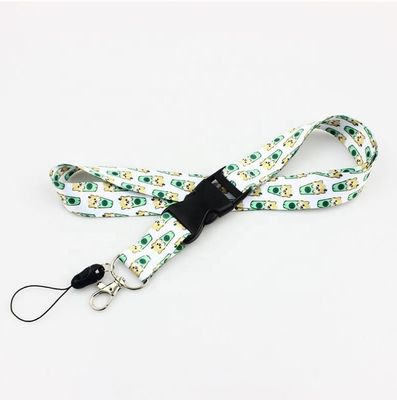 Druckmethode Custom Design Rundes Nylon Lanyard mit Logo Büro Schlüsselschnur Abzeichenhalter