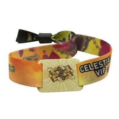 Einseitige oder doppelseitige RFID-Armbänder aus Satin für Veranstaltungs- und Festivalpartys