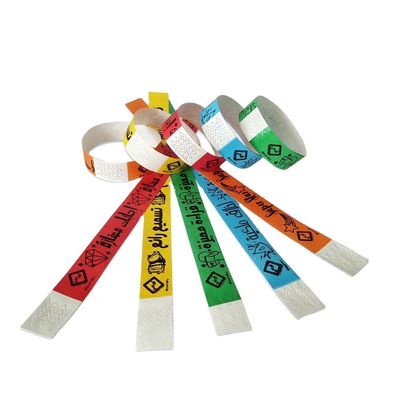 ISO9001-zertifizierte wasserdichte Tyvek-Papier-Armbänder für die Identifizierung und Anmeldung von Veranstaltungen