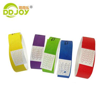 ISO9001-zertifizierte wasserdichte Tyvek-Papier-Armbänder für die Identifizierung und Anmeldung von Veranstaltungen