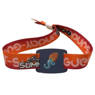 Kinder RFID CHIP CUSTOM Plastikknopf Armbänder für die Sicherheitskontrolle des Festivals