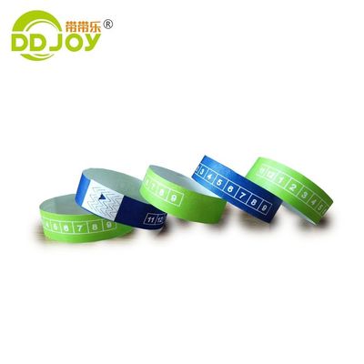 Einfarbiger/Doppelfarbiger Tyvek-Armband für Festivalveranstaltungen und -Feste