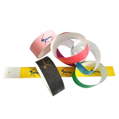 Geschenk Gelegenheit benutzerdefinierte Papier Armbänder für Veranstaltungen Party 250mm Lang Einwegwasserdicht