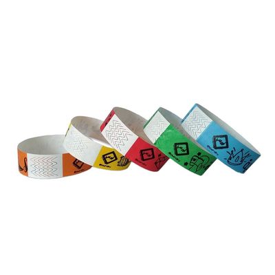 Selbstklebendes Event-Zulassungs-Armband mit individuellem Druck und Versandoptionen