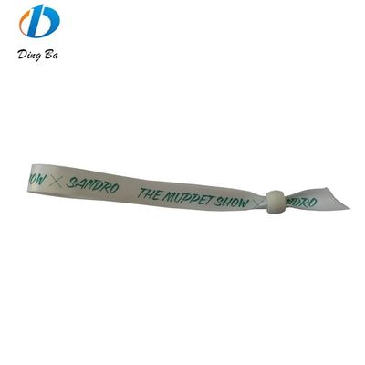 Konzerte Veranstaltungen Grüner Polyester Gewebe Personalisierte angepasste Armbänder Armbänder