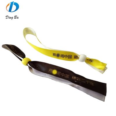 Konzerte Veranstaltungen Grüner Polyester Gewebe Personalisierte angepasste Armbänder Armbänder