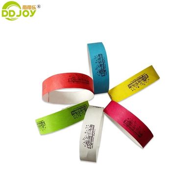 Einzigartige Technik Festival Papier Armbänder für Kinder Vergnügungspark Tyvek Armbänder