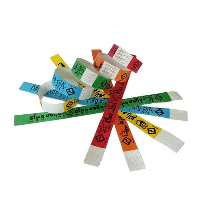 Unisex Karikatur Tyvek Armbänder für den individuellen Logo-Druck bei Favor Events Party Items