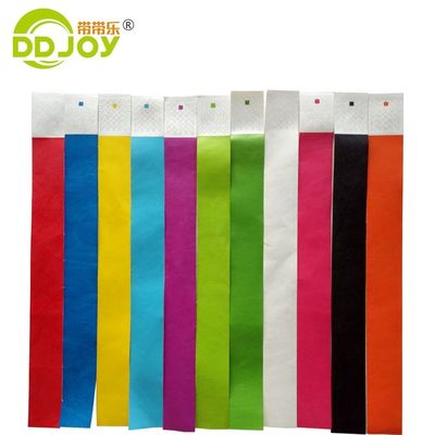 DDJOY 3/4 Zoll Plain Solid Neon Farbe Dupont Tyvek Armbänder für Club und Bar Gelb