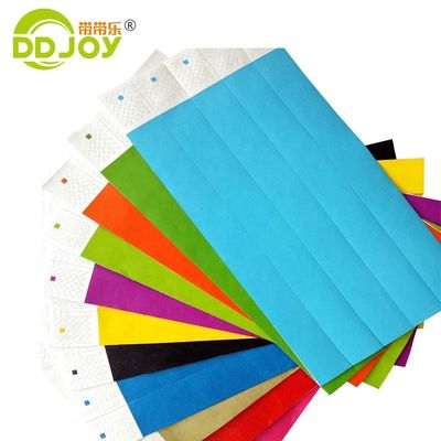 DDJOY 3/4 Zoll Plain Solid Neon Farbe Dupont Tyvek Armbänder für Club und Bar Gelb