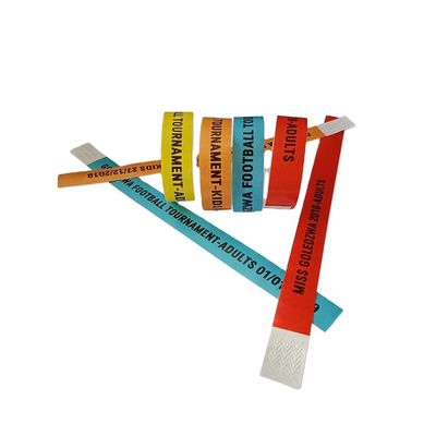 Custom Logo Schwarz Einmalwasserdicht Kleber Kinder Papier Armbänder persönliches Geschenk