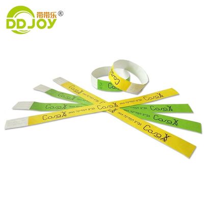 Custom Logo Schwarz Einmalwasserdicht Kleber Kinder Papier Armbänder persönliches Geschenk