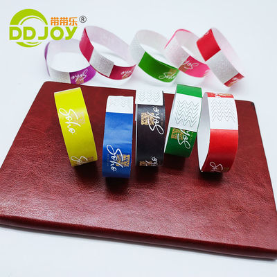 250*25mm/250*19mm Wasserdicht Papier Armband für Veranstaltungen und Identifizierung