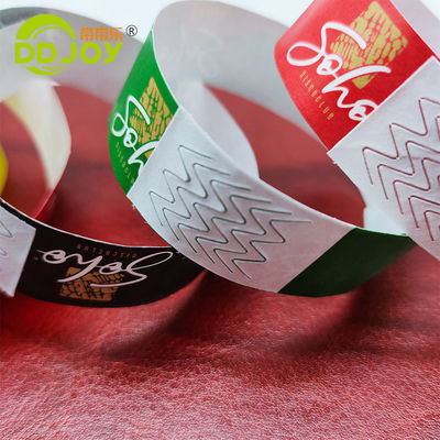 250*25mm/250*19mm Wasserdicht Papier Armband für Veranstaltungen und Identifizierung