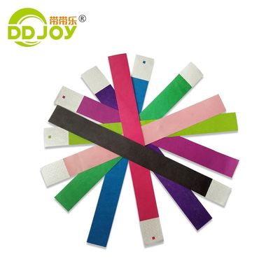 1 Zoll rote Tyvek-Papier-Armbänder für Veranstaltungen