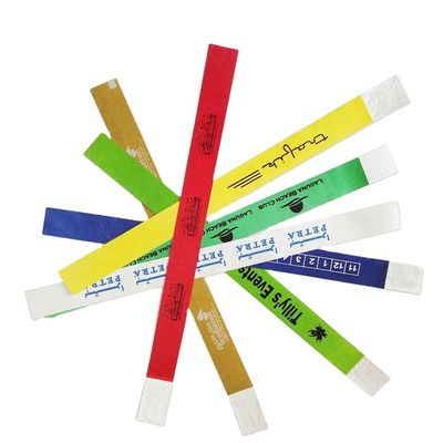 250*19mm Tyvek Papier Armbänder Klassischer Stil für Veranstaltungen/Spielplatz/Festival Einmalig