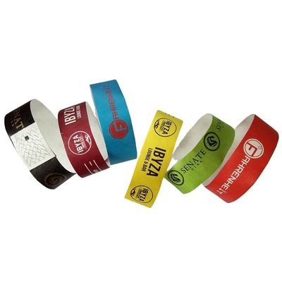 Wasserdichte Tyvek Event Papier Armbänder mit reißfestem und langlebigen Material