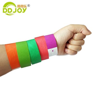Langlebige lila Tyvek Armbänder für einmalige Veranstaltungen 250*25mm/250*19mm