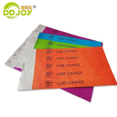 Populärer Tyvek Armband Custom Logo Einweg-Papier-Armband Party
