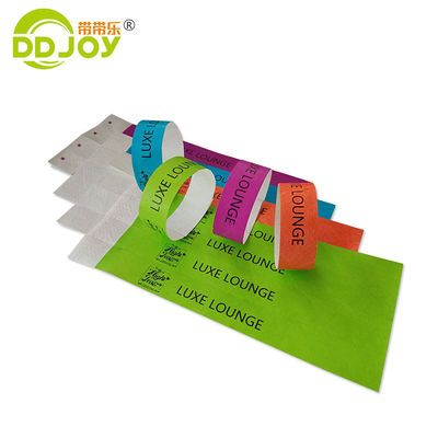 Populärer Tyvek Armband Custom Logo Einweg-Papier-Armband Party
