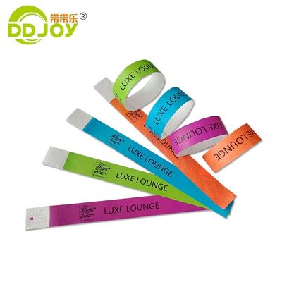 Populärer Tyvek Armband Custom Logo Einweg-Papier-Armband Party