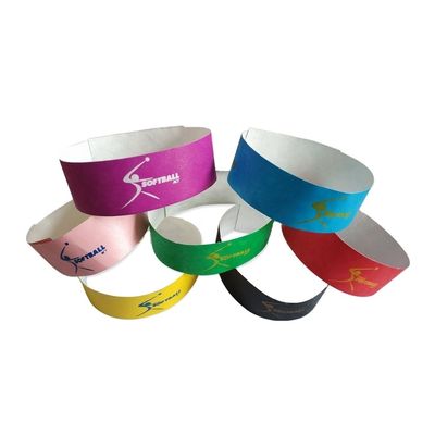 Custom Tyvek Wasserdichtes Armband für Veranstaltung Party Festival und Hochzeit OEM Customized